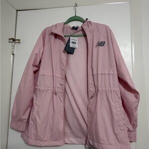 New Balance Light Pink Hooded Jacket